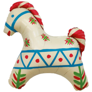 Шар (32''/81 см) Фигура, Лошадка Русский узор, 1 шт.