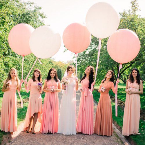 Большие воздушные шары на свадьбу